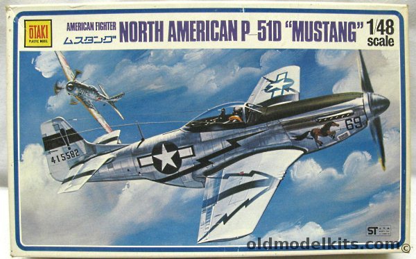 Otaki 1/48 North American P-51D Mustang - Burma 1945 - 'Old Crow' Major Anderson's Aircraft 363 FS England - RAF 112, OT2-13 plastic model kit